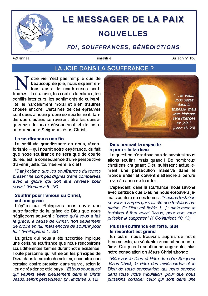 Couverture de Bulletin FSB N° 168