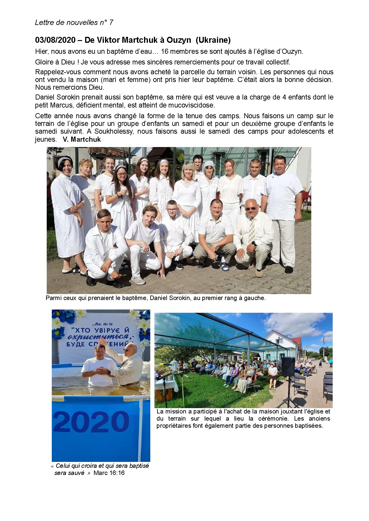 Couverture de N° 7 Lettre de Nouvelles dUkraine et de Russie 15 09 2020